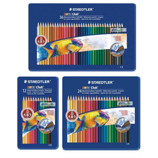 【King PLAZA】STAEDTLER 施德樓 水性 色鉛筆 12色 24色 36色 ABS 藍鐵盒 MS14410