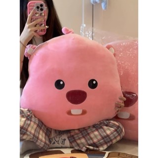 臺灣出貨 網紅抱枕loopy公仔海狸抱枕粉紅少女心抱睡毛絨玩偶周邊生日禮物 熱銷