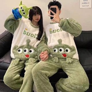 臺灣出貨 秋冬睡衣 女睡衣 情侶睡衣 珊瑚絨情侶睡衣女 女生睡衣 加絨加厚法蘭絨家居服 男生睡衣 冬天睡衣 情侶家居服