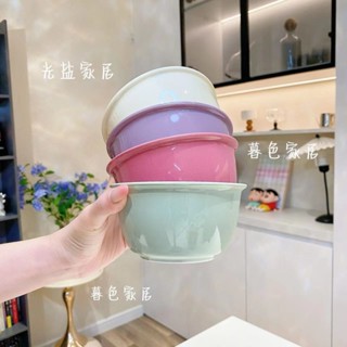 🔥臺灣出貨🔥【4碗/4碗4勺】奶油風陶瓷碗米飯碗家用碗飯碗防燙可愛餐具吃飯碗 FLIP