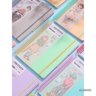 🔥臺灣熱賣🔥線圈筆記本子記事本ins風簡約精緻b5線圈本16k活頁高中女生款加厚考研加大號超厚日記本子筆記本記事本