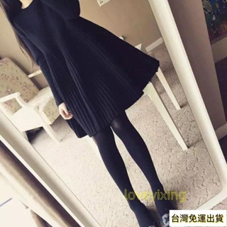 【免運】90公斤可穿 長袖洋裝 中長款洋裝 針織洋裝女 秋冬新款韓版中長款寬鬆顯瘦加厚毛衣長袖連衣裙 大尺碼女裝 潮/低