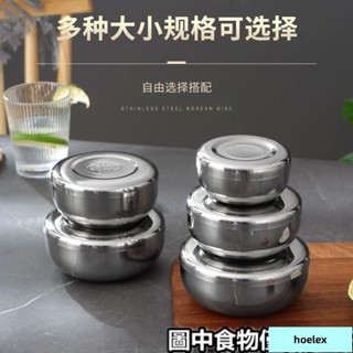 低價/清倉/☂不鏽鋼碗☂ 304 不鏽鋼 韓系 米飯碗 單層 帶蓋 韓國料理 泡菜碗 圓形小碗食品 留樣盒