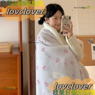 【限時特價】紫色碎花牛奶絨羊羔絨印花加厚毛毯可愛卡通毯子兒童單人雙人毛毯披肩毯車用毯沙發毯冷氣毯小毛毯加厚蓋毯YYDS