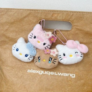 💕臺灣出貨💕可愛貓貓hellokitty少女玩偶書包 掛件 掛飾 公仔毛絨鑰匙扣 珠鏈禮物 KMMG