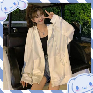 【墨雨】女夏季學生韓版連帽休閒寬鬆薄款上衣ins潮外套 上衣 女生外套 長袖 長袖上衣 長袖衣服 防曬衣