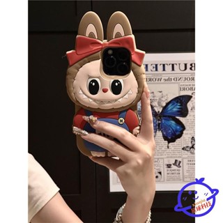 熱銷🌟ins立體卡通可愛拉布布適用蘋果16promax手機殼iPhone15女14網紅13矽膠16軟殼15Pro防摔1