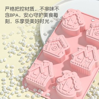 蠟筆小新模具🌸 三麗鷗模具 蠟瓶糖模具房子愛心造型食品級矽膠模具家用慕斯蛋糕烘焙耐高溫 冰格模具 雪糕模具