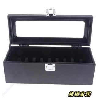 品質保障🌈🌈凹槽皮革手鐲收納盒展示首飾盒託盤帶鎖Wenna