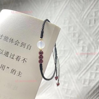 手鍊 多款精緻手鍊女 招財手鍊 手環 手飾 閨蜜手飾 閨蜜手鏈 生日禮物萬事勝意紅瑪瑙手工編織手鏈本命年紅繩平安順遂如意