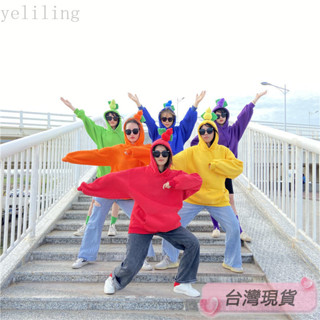 Twiggie❥大學T顯瘦上衣美式復古寬鬆大學t大學t女長袖落肩冬裝冬新款原創搞怪沙鵰閨蜜裝錶演服寬鬆連帽糖