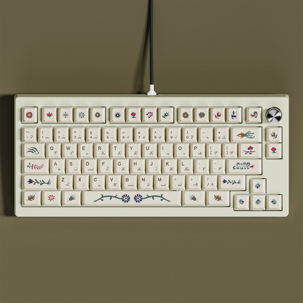 伏尼契手稿個性鍵帽   cherry原廠高度  PBT熱陞華  64/68/75/84/87/98104