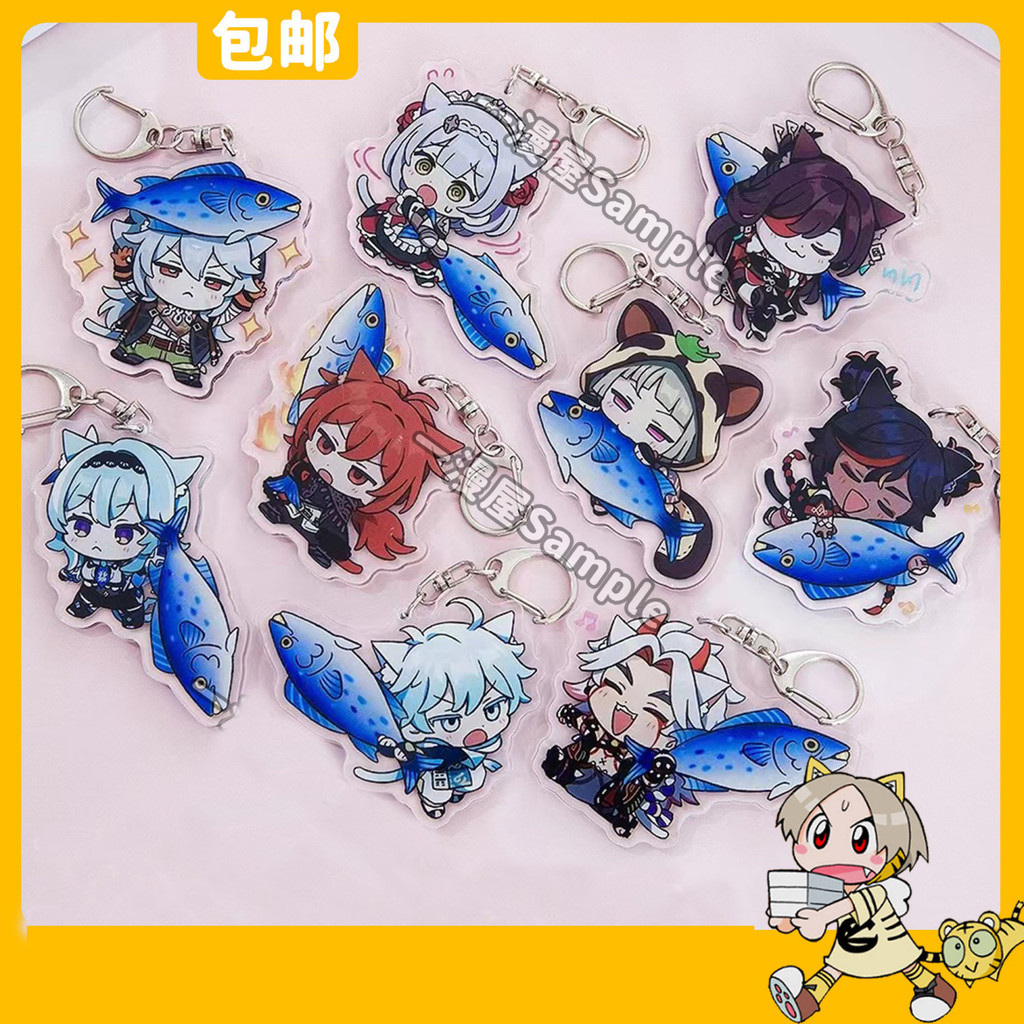 【新品下殺】動漫週邊 二次元 原神週邊迪盧剋重雲優菈諾艾爾一鬥早柚辛焱鑰匙扣學生背包掛件 收藏禮物 高品質