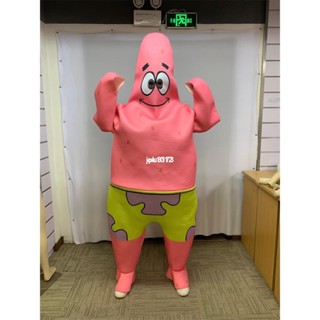 🎁成人卡通派大星角色扮演服 萬聖節服裝 男女變裝派對海綿寶寶造型服飾 成人Cos玩偶服 尾牙表演商業吉祥物套裝