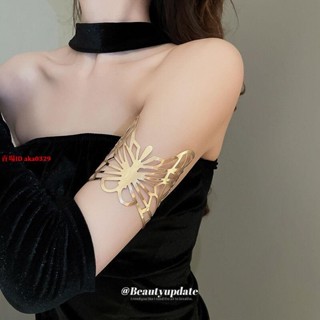 佳軒歐美風 手鍊臂環 歐美蝴蝶金屬開口手鐲辣妹風高級感氣質手環臂環個性設計感手飾