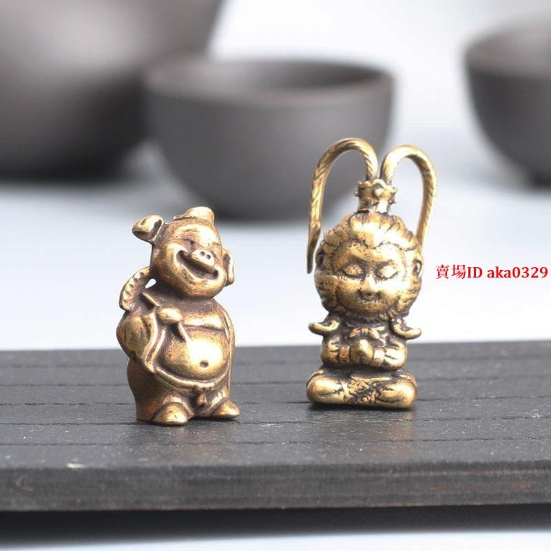 佳軒❀限時特賣 銅製品 曾銅茶寵啊件精品可養孫悟空啊件齊天大聖茶具茶桌茶臺茶藝小啊件