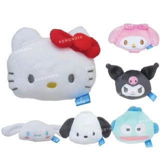 【現貨】小禮堂 Sanrio 三麗鷗 絨毛玩偶裝飾夾 (大臉款) Kitty 美樂蒂 酷洛米 大耳狗 帕恰狗 人魚漢頓