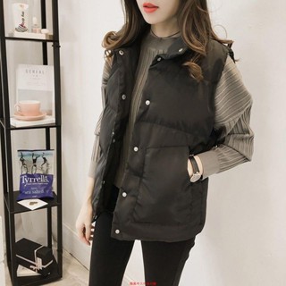 羽絨背心 背心外套 馬甲外套 保暖背心 防風背心女 馬甲背心 馬甲女學生韓版冬季外穿羽絨背心短款棉外套女2019新款寬松