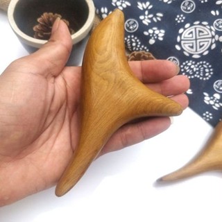 養生堂優選·香木三角雀 腳底按摩工具 腿部穴位按摩器 點穴棒 實木質足部按摩 足底足療按摩棒 腿腳按摩器 點穴按摩棒