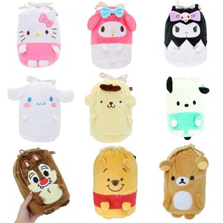 【現貨】小禮堂 Sanrio 三麗鷗 短絨收納毛毯 100x70cm (角色款) Kitty 大耳狗 帕恰狗