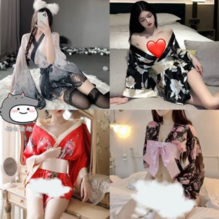 臺灣現貨 90kg可穿 大尺碼性感和服 大碼和服 大尺碼櫻花和服 日式印花和服 性感和服 多款可選