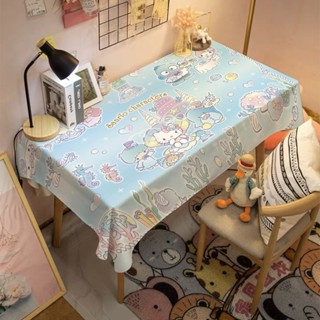 卡通 美樂蒂 庫洛米 桌布 粉嫩 少女心 宿舍 書桌 墊 臥室 裝飾 桌布