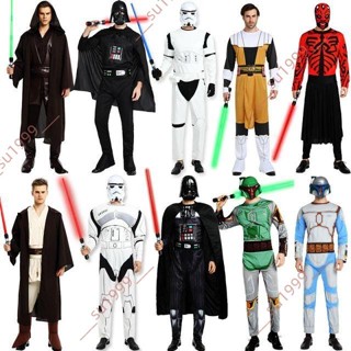 廠商 特惠精品%星球大戰cos服裝 成人達斯維達衣服白兵紅魔 兒童黑絕地武士演出服 萬聖節cos 小丑cos服裝