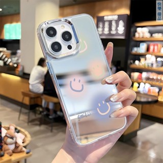 笑臉13pro/12pro/11pro鏡面iphone14P手機殼 XR保護套15promax硬殼16Plus ty4