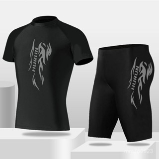 【現貨】【現貨】潛水服男款分體防曬運動短袖泳衣褲大碼浮潛服速幹衝浪水母衣 X-5 WKBB