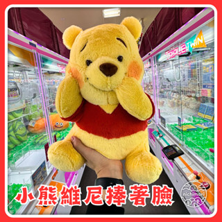 限量 正品 FuRyu 小熊維尼 捧著臉 臉紅紅 BIG 絨毛娃娃 Winnie-the-Pooh 景品 日本直送
