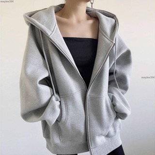 🎐🎐🎐特惠新品* 即墨衛衣銀狐絨 寬鬆 連帽🌈開衫外套 加絨 加厚🌈百搭大學t上衣潮
