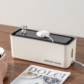 電線收納盒 延長線收納盒 理線器 集線器 桌麵插線盒 延長線收納盒 集線盒 插座盒 插排插座收納盒zpve9ay9aj