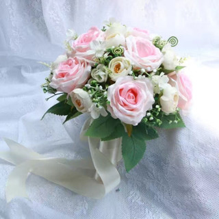 ★BY65★婚禮新娘韓式手捧花手拋花球結婚照創意旅拍攝影道具模擬玫瑰花束