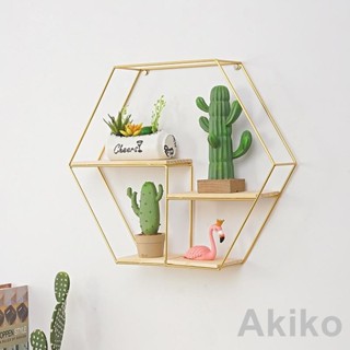 新品批發價免打孔 北歐ins餐廳牆面牆壁裝飾吊飾 金屬幾何牆掛飾 鐵藝置物架壁掛 創意擺擺件
