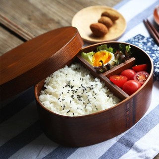 臺/出❥簡樸風木質飯盒便當盒帶蓋日式便攜防摔學生餐盒環保野餐盒壽司盒