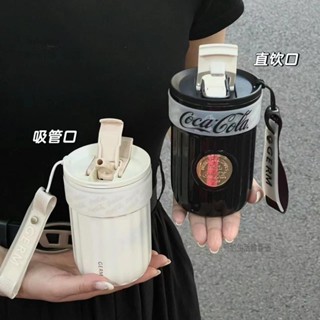 簡約生活◆GERM 可口可樂 高顏值徽章 咖啡杯 保溫杯 吸管杯 咖啡保溫杯 隨手杯 拿鐵杯