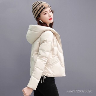 短版羽絨服女小款冬新款設計感時尚小個子羽絨爆款加厚外套 短款 加厚麵包外套 韓國 羽絨外套連帽1110 LVE5