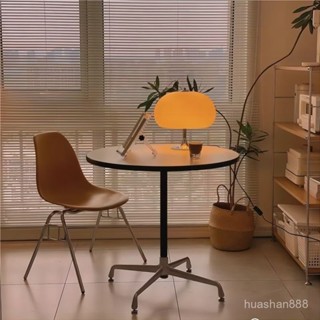 【免運】中古桌伊姆斯餐桌家用小戶型圓桌北歐ins網紅設計師咖啡店洽談桌