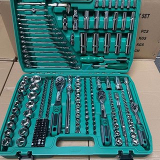216件套72齒汽修工具汽車維修組套套筒扳手組合工具維修 工具箱 家用工具組 五金工具 多功能汽車輪胎維修專用拆裝套筒