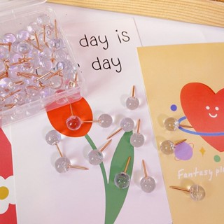 工字釘🌹ins透明工字釘可愛高顔值手工diy照片墻軟木闆釘按釘圖釘美工釘
