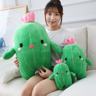 【❤臺灣發貨🔥】🎀靠枕 抱枕 模擬可愛表情仙人掌睡覺軟體羽絨棉抱枕生日禮物抱著睡覺公仔