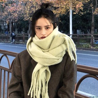 【限時免運】氛圍感軟糯保暖圍巾女生冬季加厚毛絨絨長款披肩學生情侶純色圍脖保暖圍脖圍脖脖圍圍巾針織毛線保暖脖圍情侶韓版