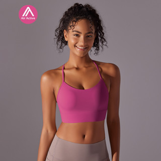 AirActive 新款性感吊帶美背運動裸感親膚健身背心防震聚攏瑜伽運動內衣