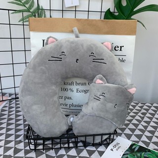 U型護頸枕 U型脖枕 u型枕頭帶眼罩可愛辦公室午睡枕頸椎U形枕護頸飛機旅行枕趴枕旅行枕 旅行記憶枕