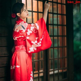 cosplay角色扮演服裝 和服女正裝傳統改良版中國風日本和服紅色和風日式旅拍寫真服裝女
