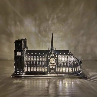 ✨免運折扣 巴黎聖母院 3D立體金屬拼圖 DIY手工製作 益智建築拼裝 模型玩具擺件 金屬拼圖 立體拼圖