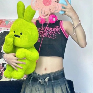 鄙視兔 兔子娃娃 玩偶 兔子 娃娃 兔 公仔 創意小眾友好手勢兔 毛絨玩具 搞怪娃娃 交換禮物 送男女
