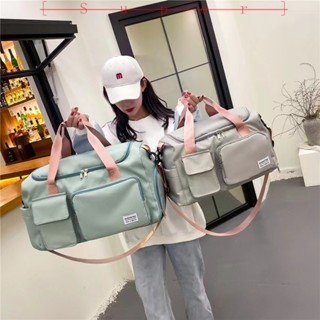 熱賣✨[Super] 旅行包 手提袋 旅行袋 大容量旅行包女手提可斜挎大容量男防水輕便收納出門旅遊學生行李袋