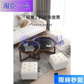 【大旺國際】輕奢小凳子 家用換鞋凳 門口穿鞋凳 茶几矮凳 科技布沙發腳踏特惠傢俱