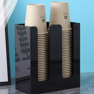 精選 家用桌面紙杯架一次性杯子取杯器奶茶店收納放置架飲水機咖啡杯架
